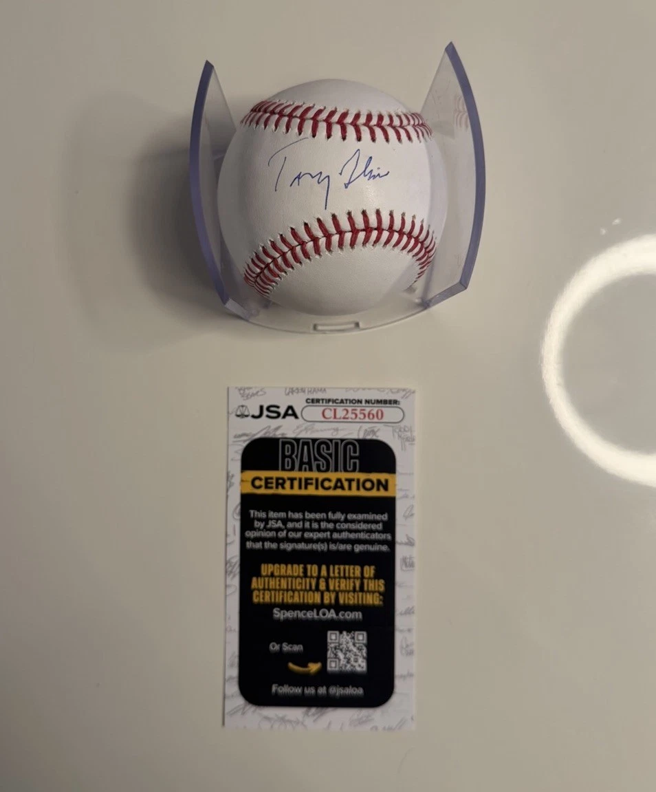 Tony Blair UK Prime Minister Autographed Baseball Rare JSA COA
