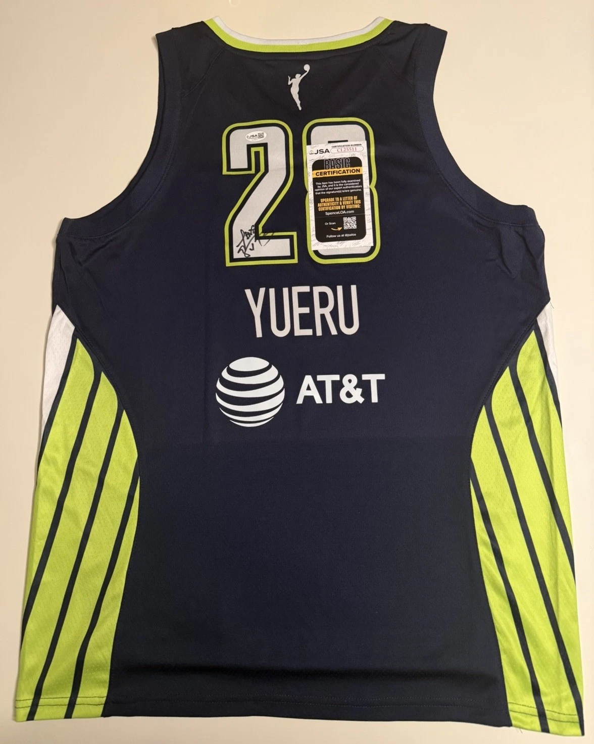 Li Yueru Dallas Wings Autographed Jersey WNBA Star JSA COA