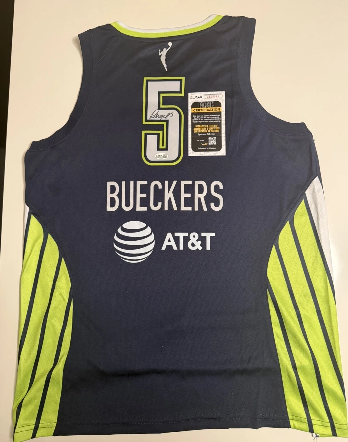 Paige Bueckers Dallas Wings Autographed Jersey Star JSA COA