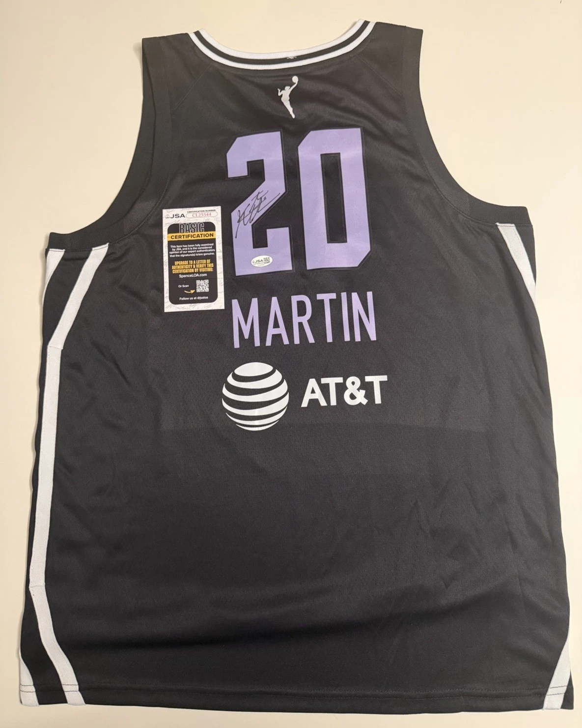 Kate Martin Golden State Valkyries Autographed Jersey WNBA Star JSA COA