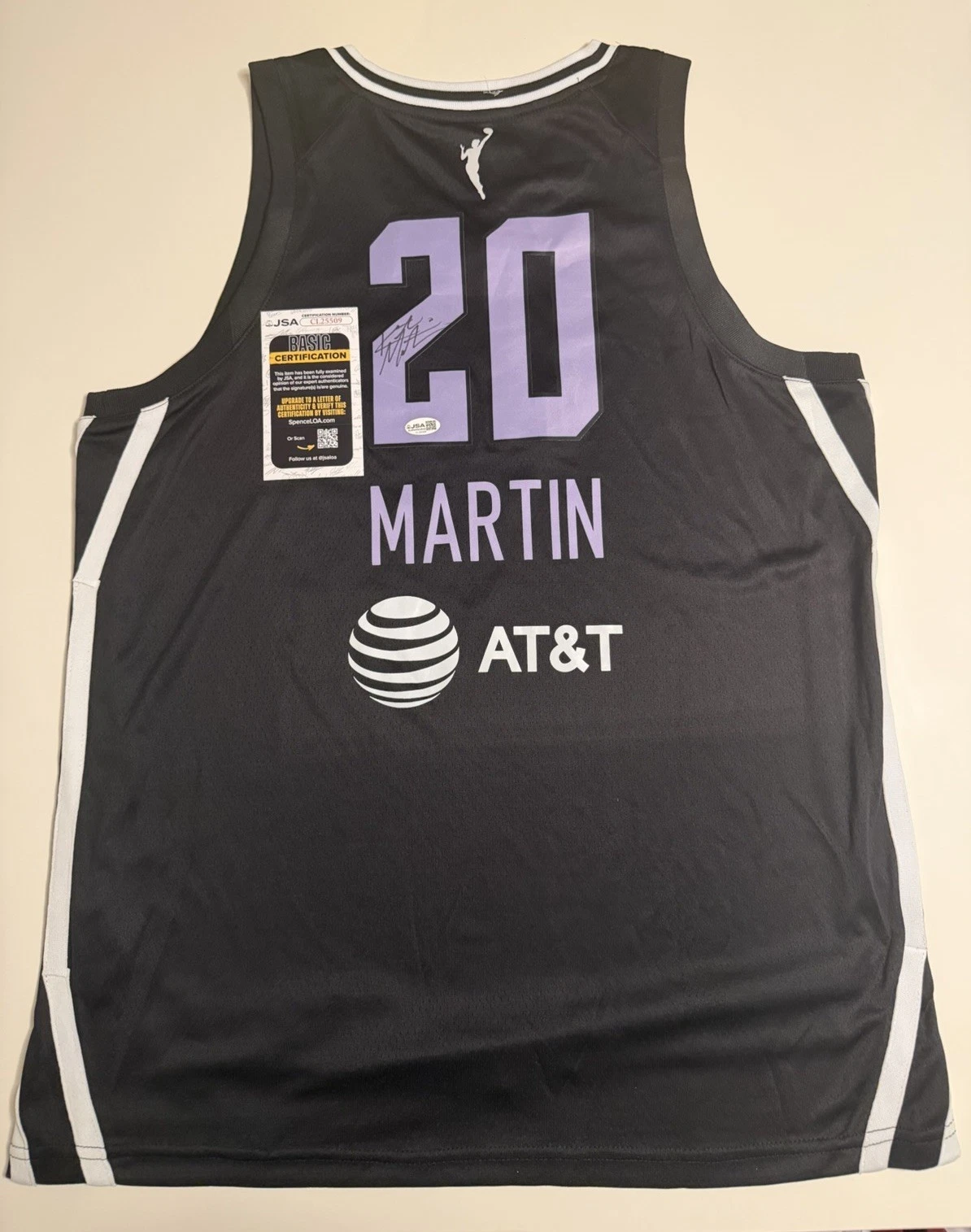 Kate Martin Golden State Valkyries Autographed Jersey WNBA Star JSA COA