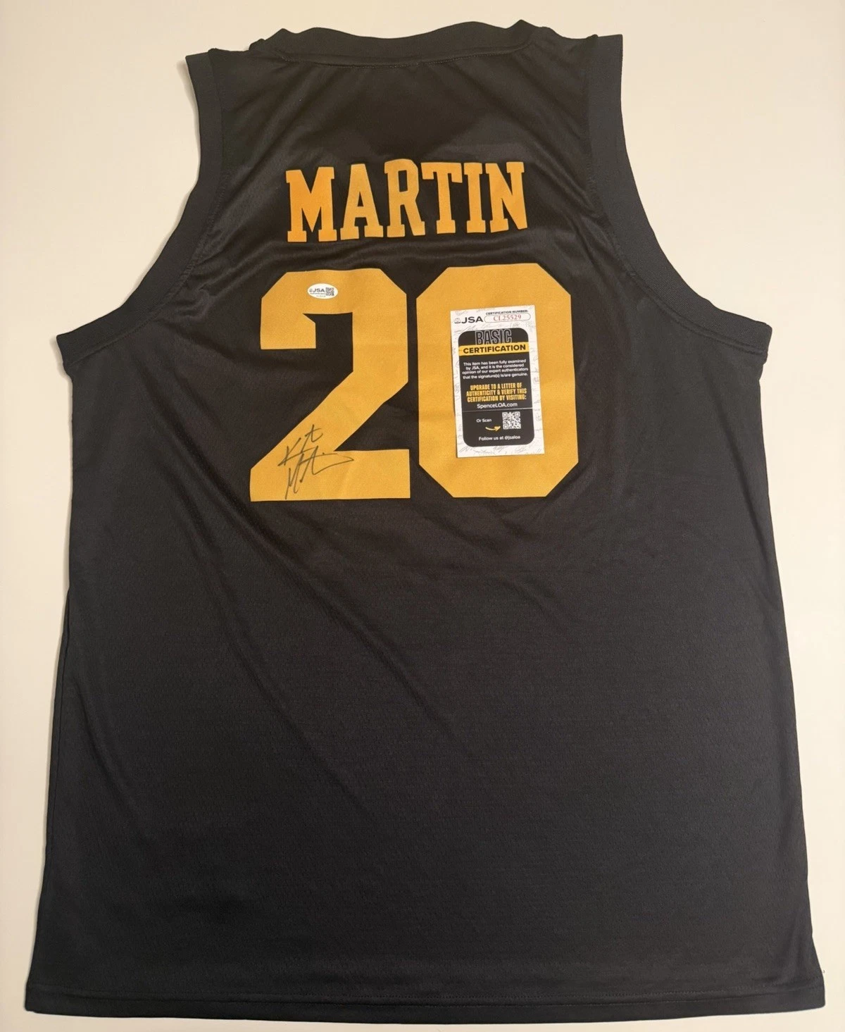 Kate Martin Iowa Hawkeyes Autographed Jersey WNBA Star JSA COA