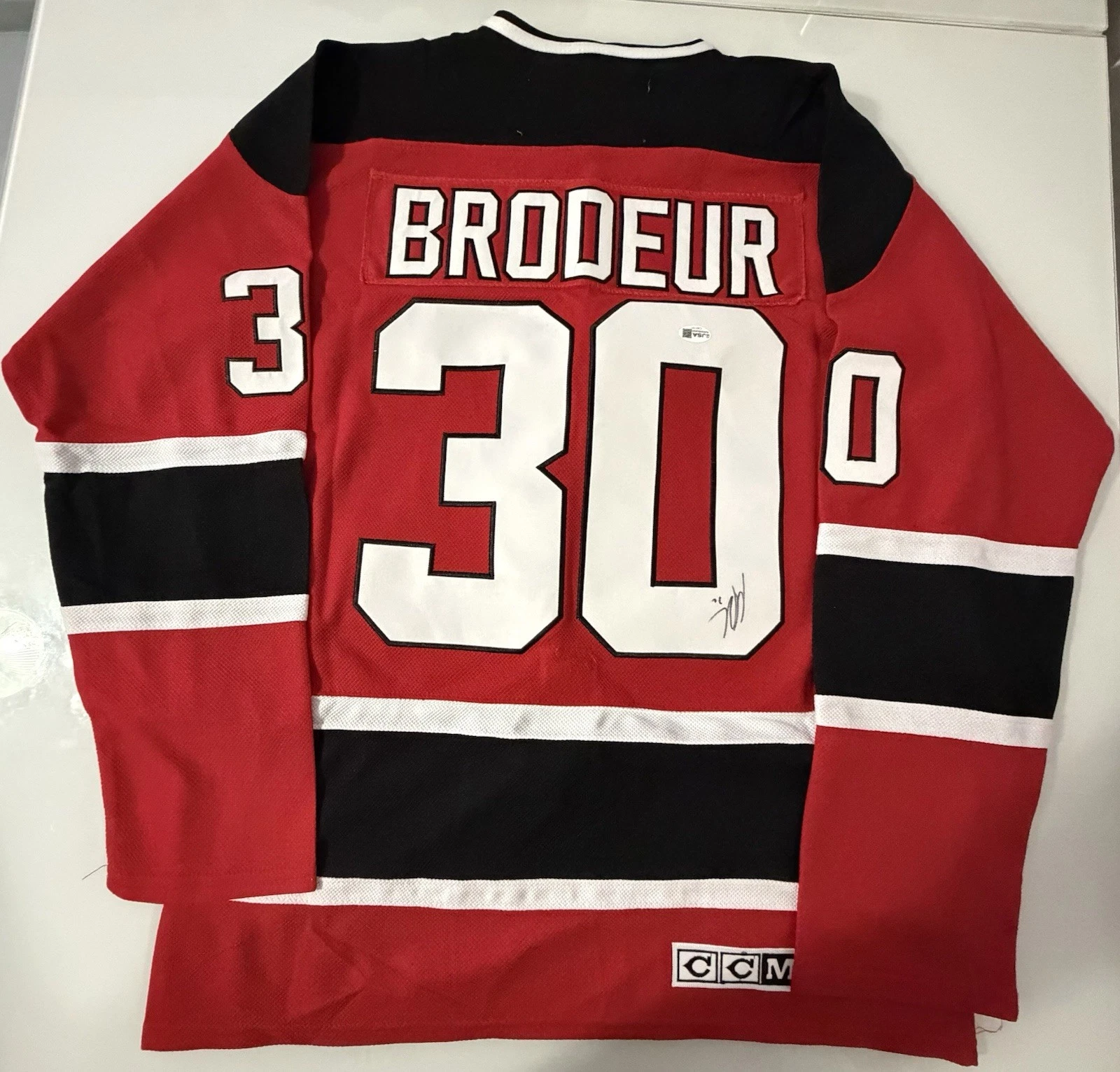 Martin Brodeur New Jersey Devils Autographed Jersey Star HOF JSA COA READ!!