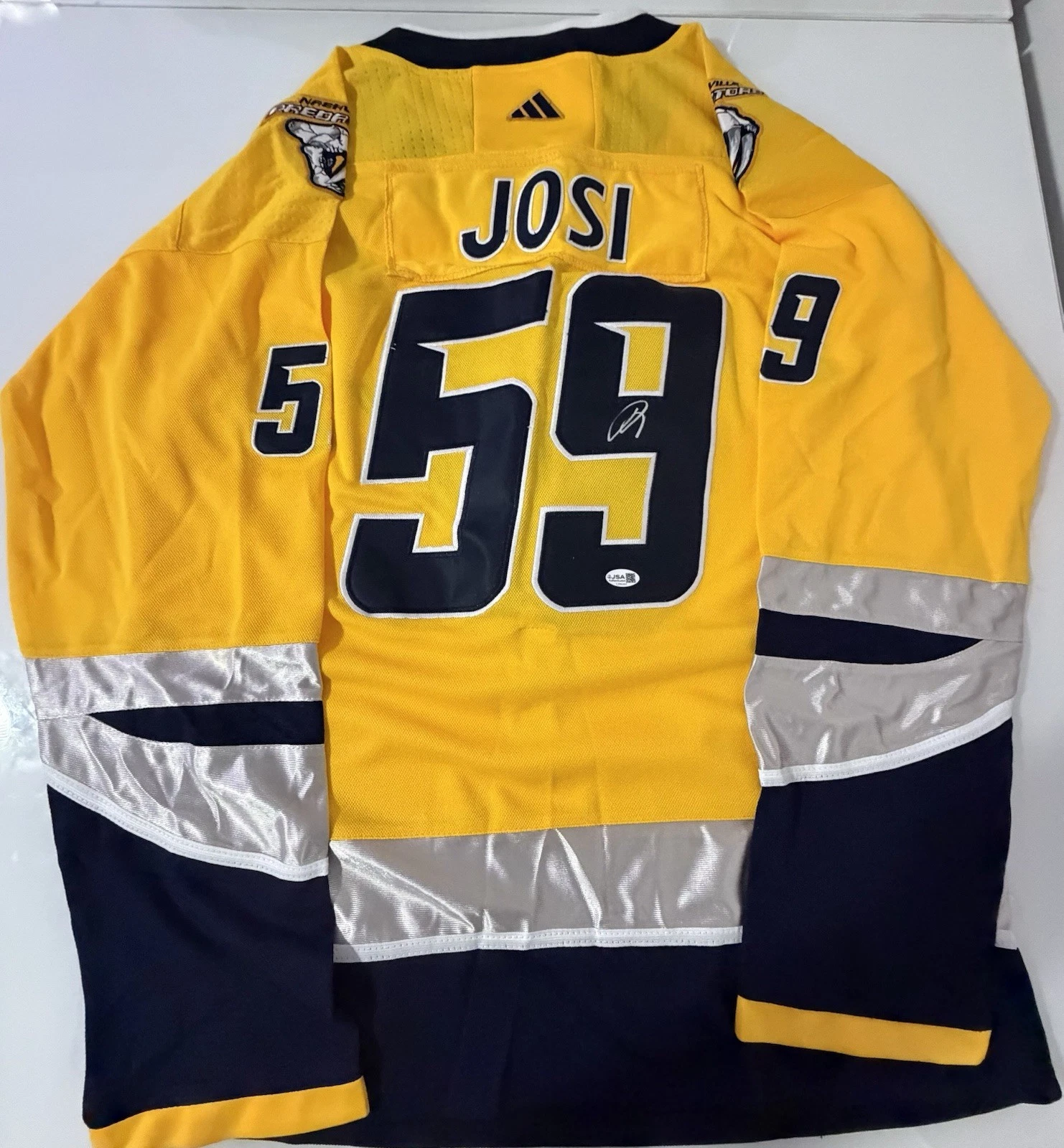 Roman Josi Signed Autographed Nashville Predators Jersey JSA COA