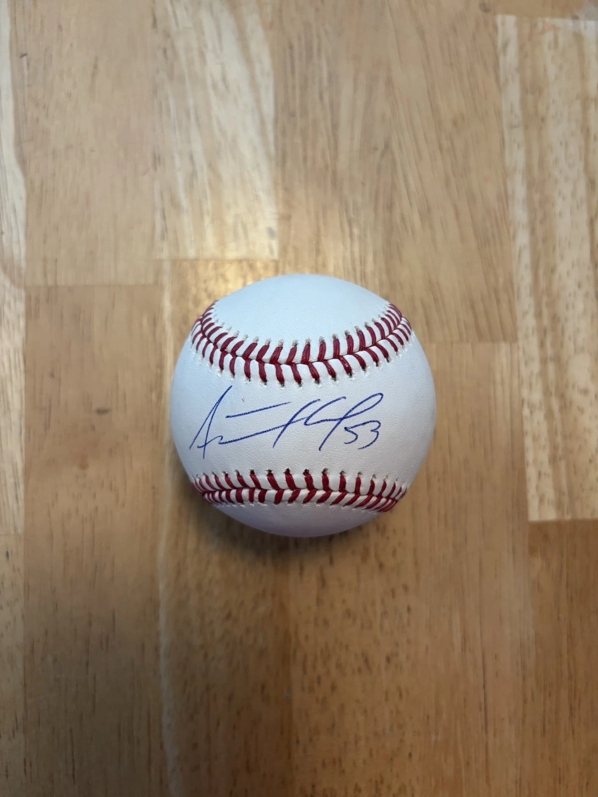 Adolis Garcia Autographed Signed  Official Major League Baseball Beckett Coa .
