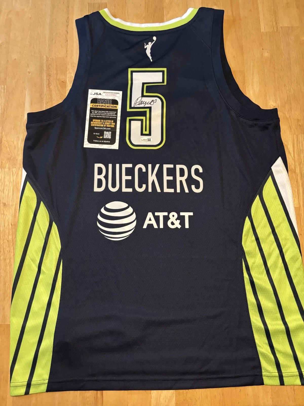 Paige Bueckers Dallas Wings Autographed Jersey Star JSA COA