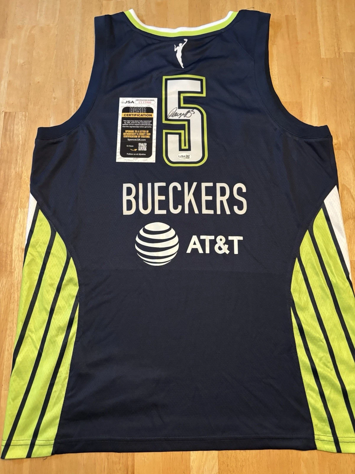 Paige Bueckers Dallas Wings Autographed Jersey Star JSA COA