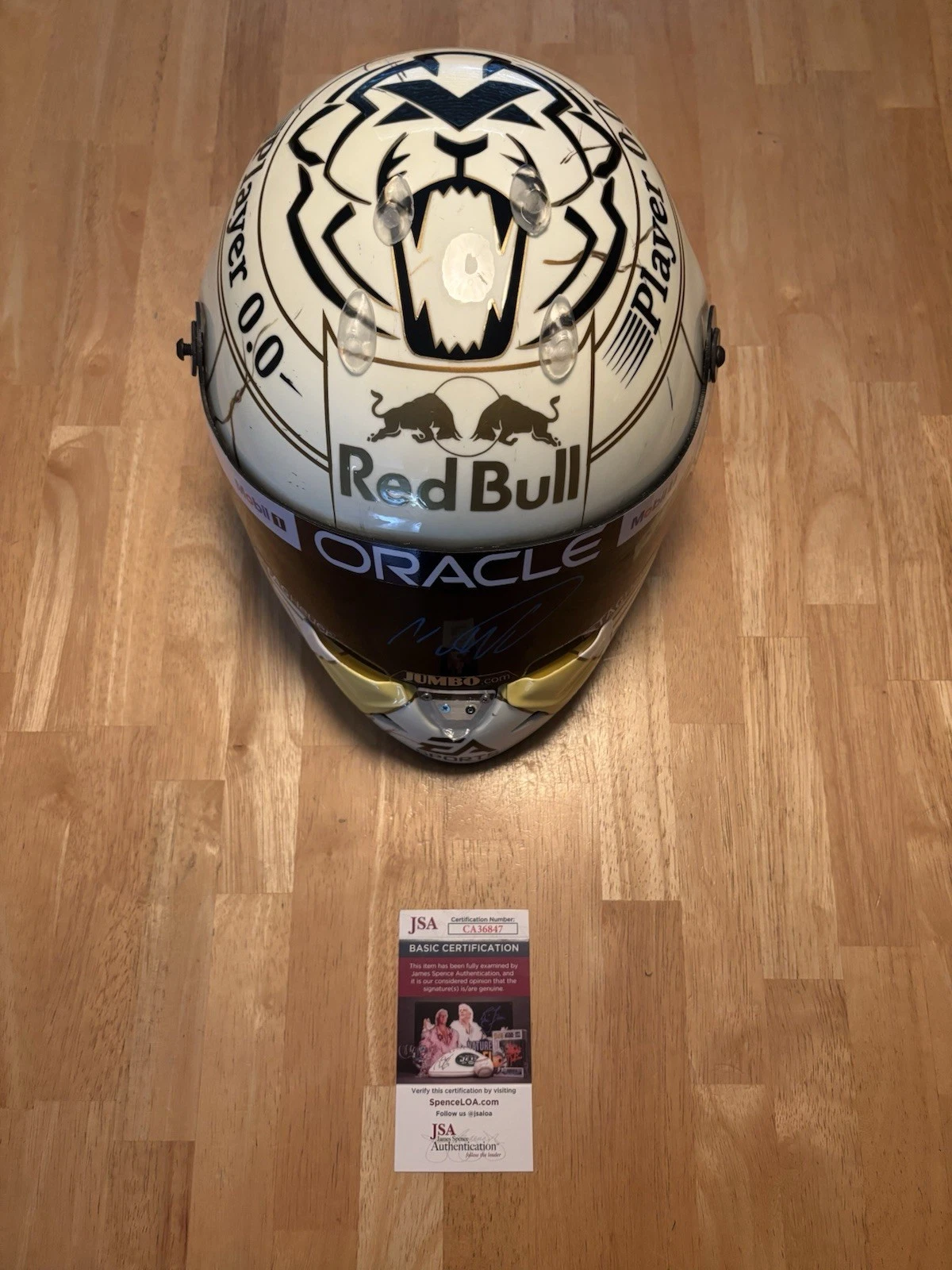 Max Verstappen Signed Autographed 2024 Championship F1 Full Size Helmet. JSA Coa
