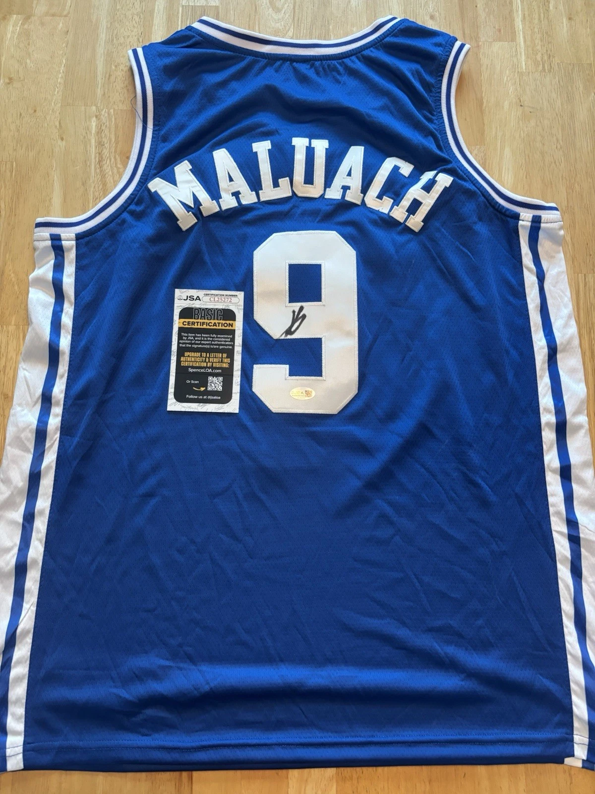 Khaman Maluach Signed Jersey JSA CERT Duke Blue Devils Suns Autographed