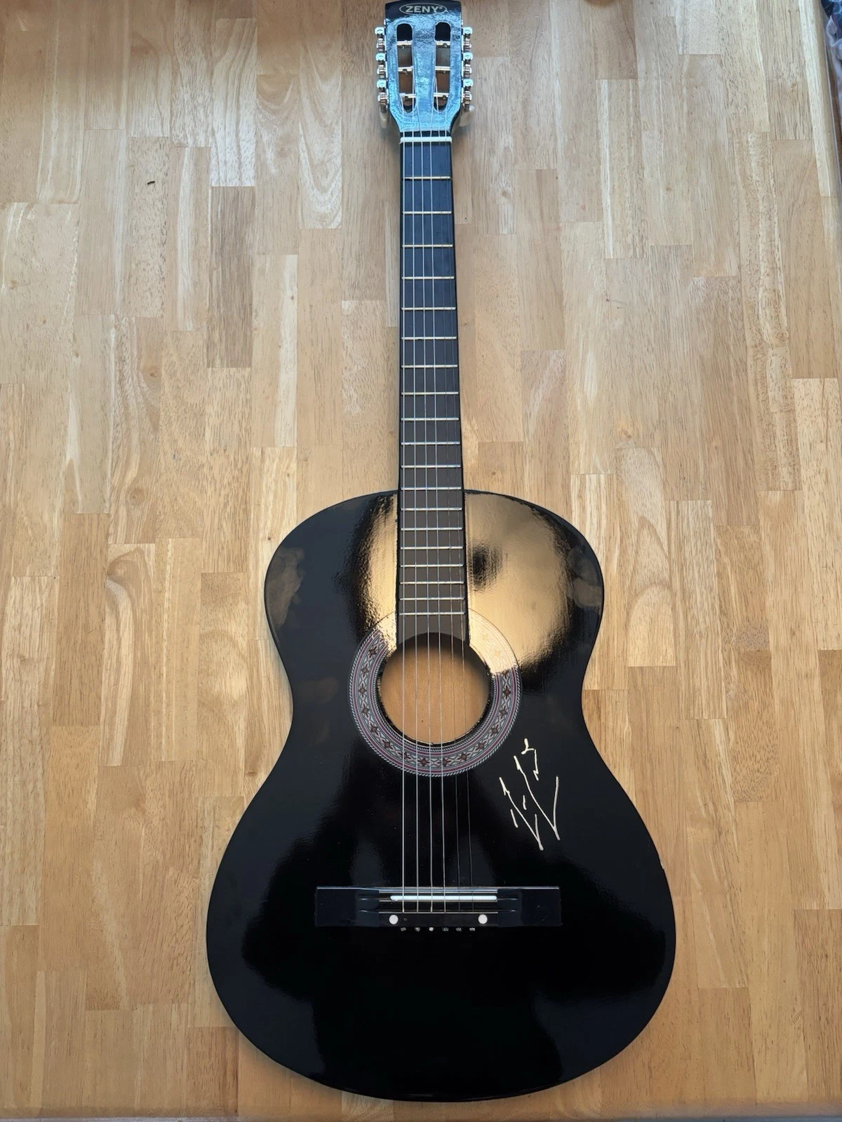 Bailey Zimmerman Autographed Signed Black Guitar JSA COA LOA