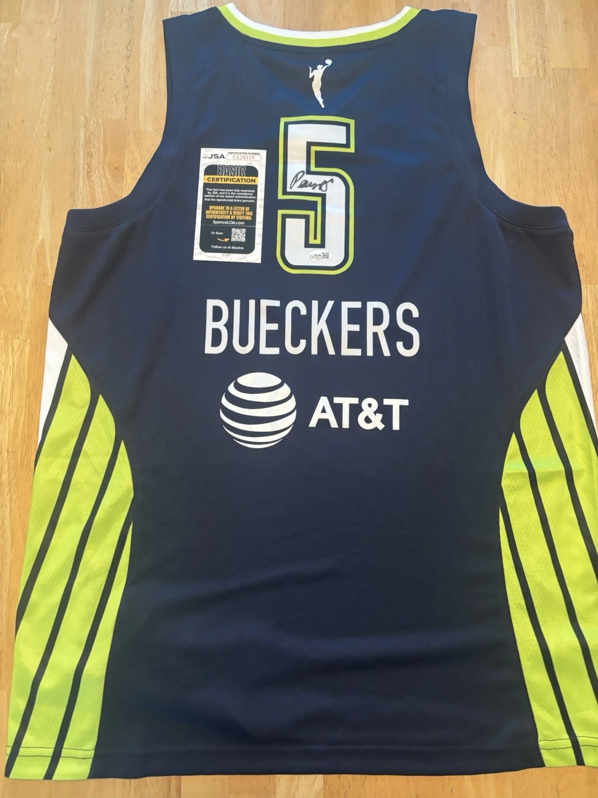 Paige Bueckers Dallas Wings Autographed Jersey Star JSA COA