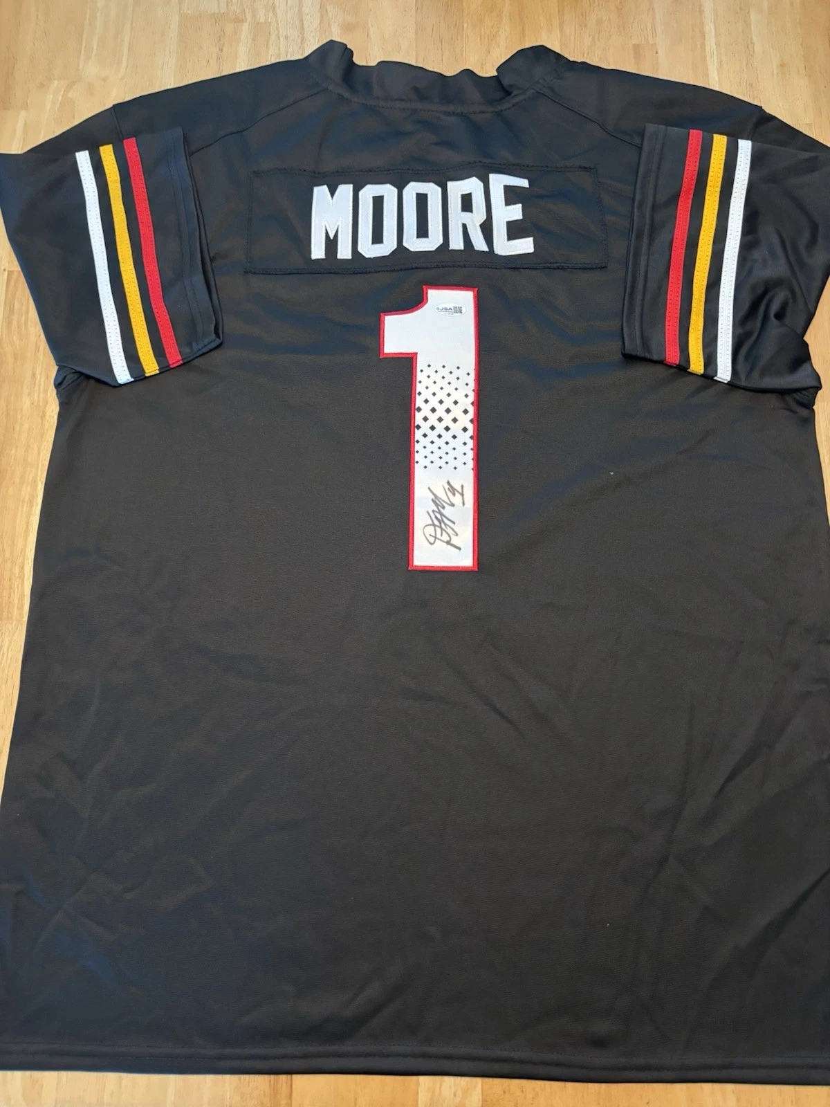 DJ Moore Signed Autographed Maryland Terrapins Jersey. JSA Coa. Chicago Bears