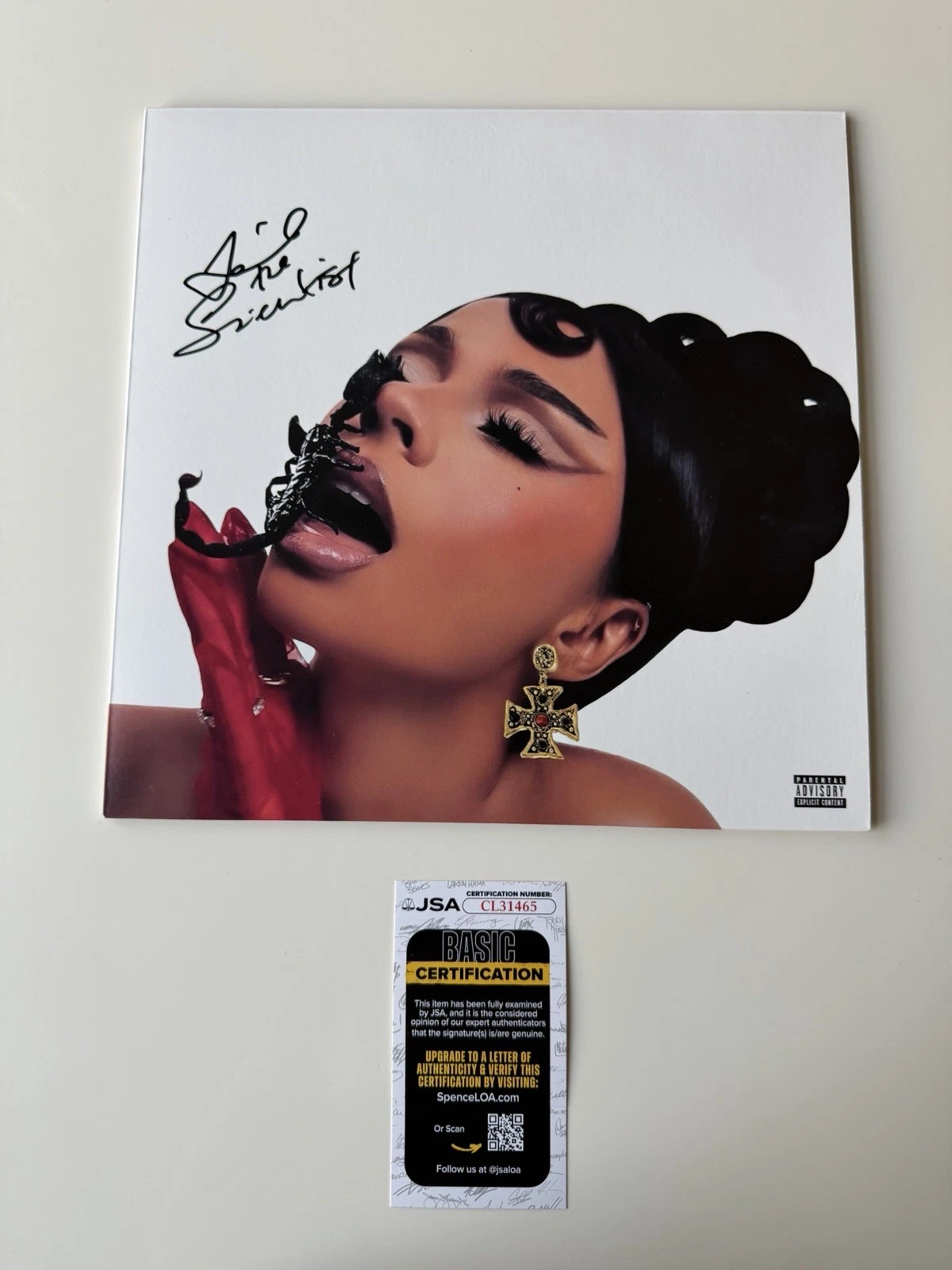 Mariah the Scientist Autographed “To Be Eaten Alive” Vinyl Record JSA COA