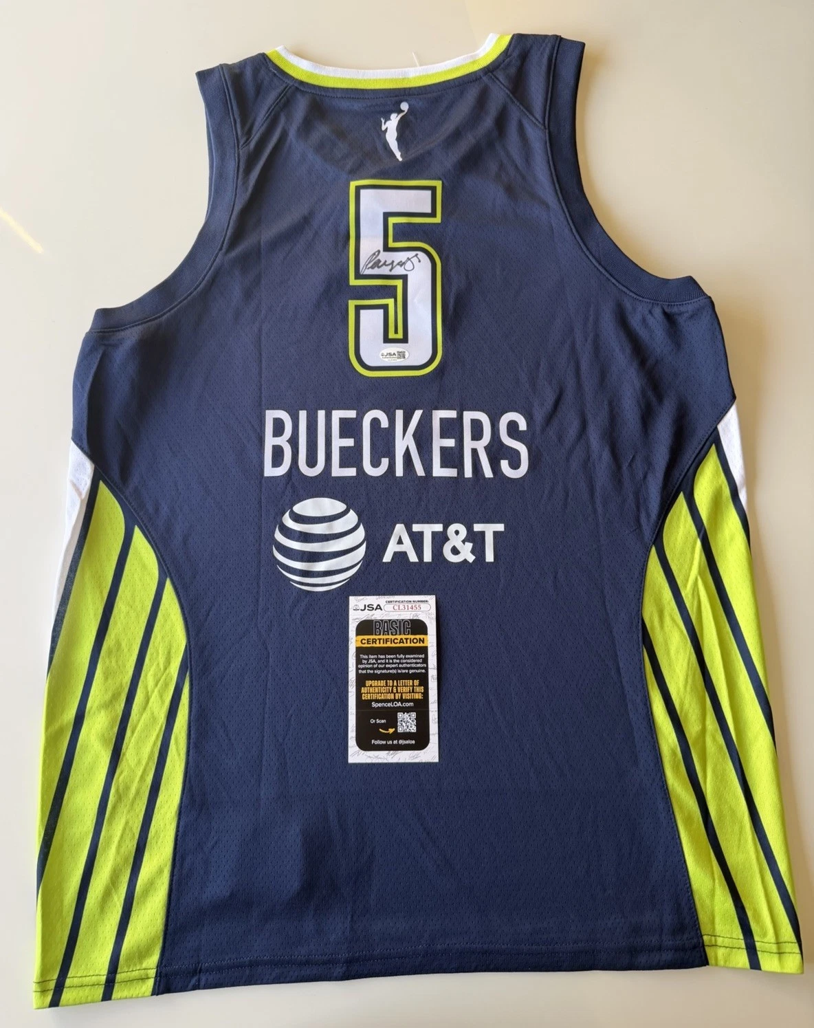 Paige Bueckers Dallas Wings Autographed Jersey Star JSA COA