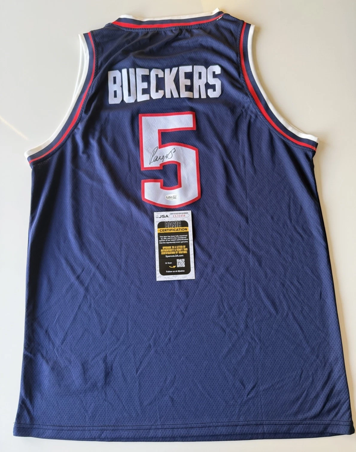 Paige Bueckers UConn Huskies Autographed Jersey JSA COA