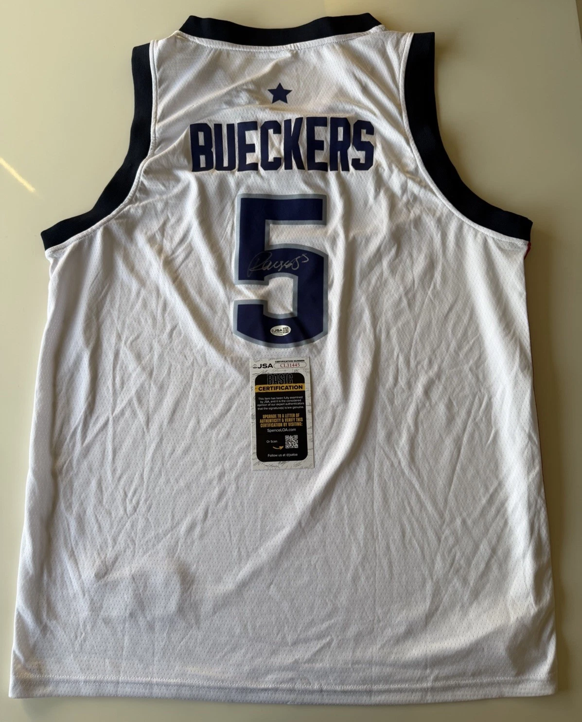 Paige Bueckers UConn Huskies Autographed Jersey JSA COA