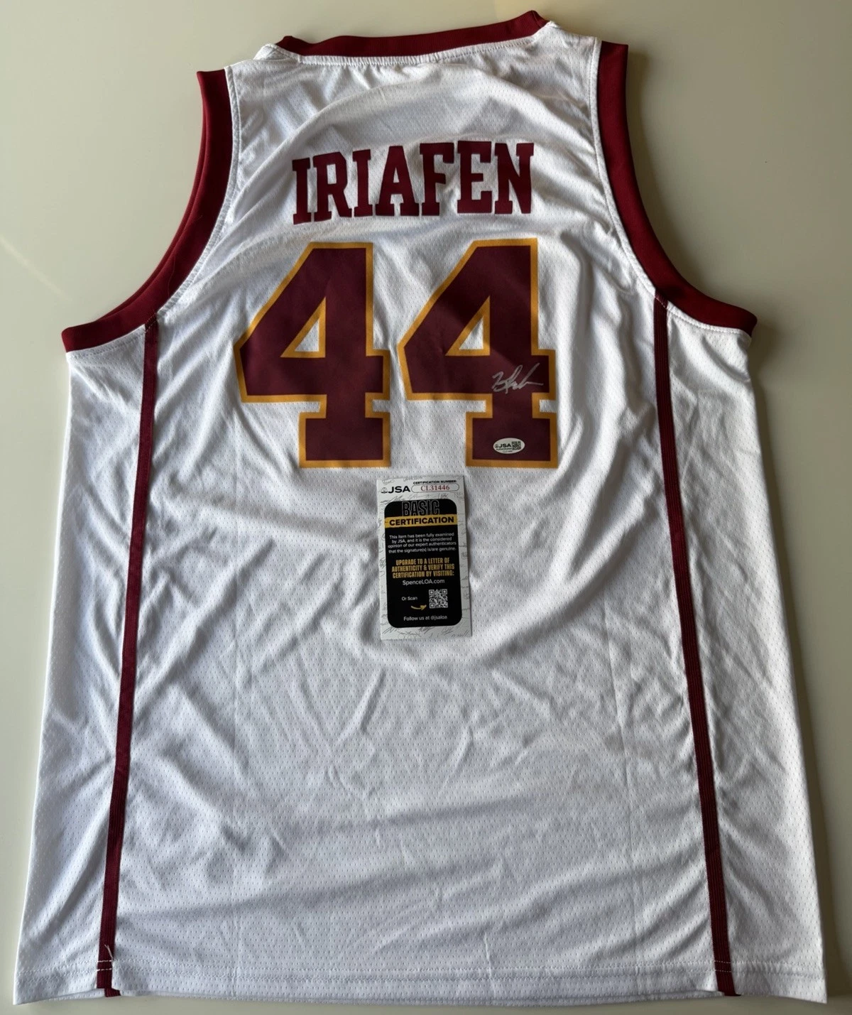 Kiki Iriafen USC Trojans Autographed Jersey WNBA Star JSA COA