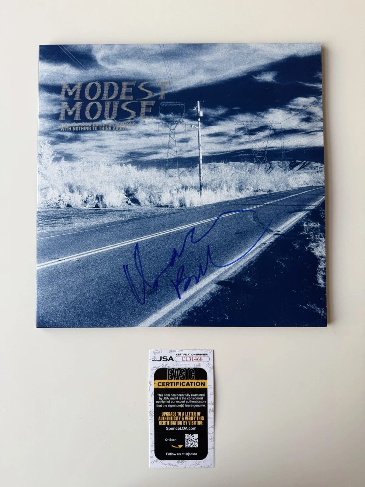 Issac Brock Autographed “This Is a Long Drive” Vinyl Record Modest Mouse JSA COA