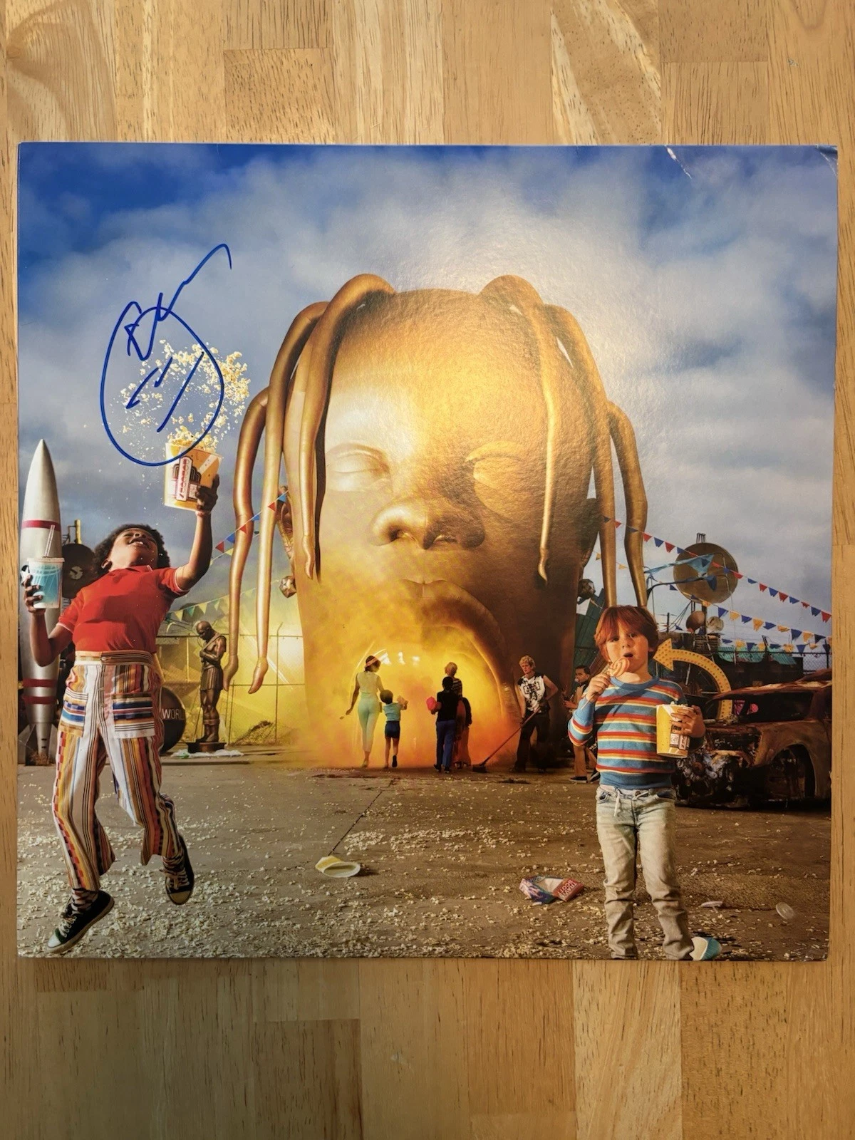Travis Scott Signed Autographed  ASTROWORLD Vinyl  JSA Loa Cactus  Jack