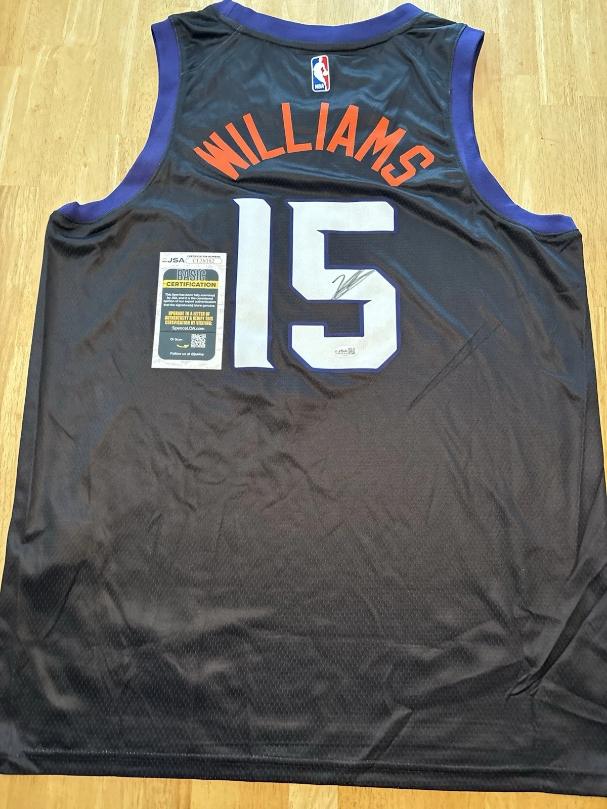 Mark Williams Signed Autographed Phoenix Suns Jersey JSA COA
