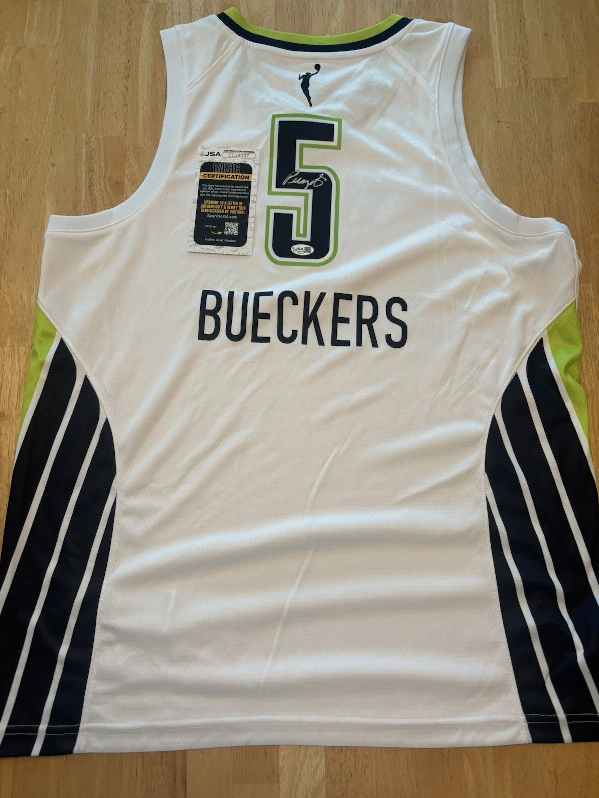 Paige Bueckers Dallas Wings Autographed Jersey Star JSA COA