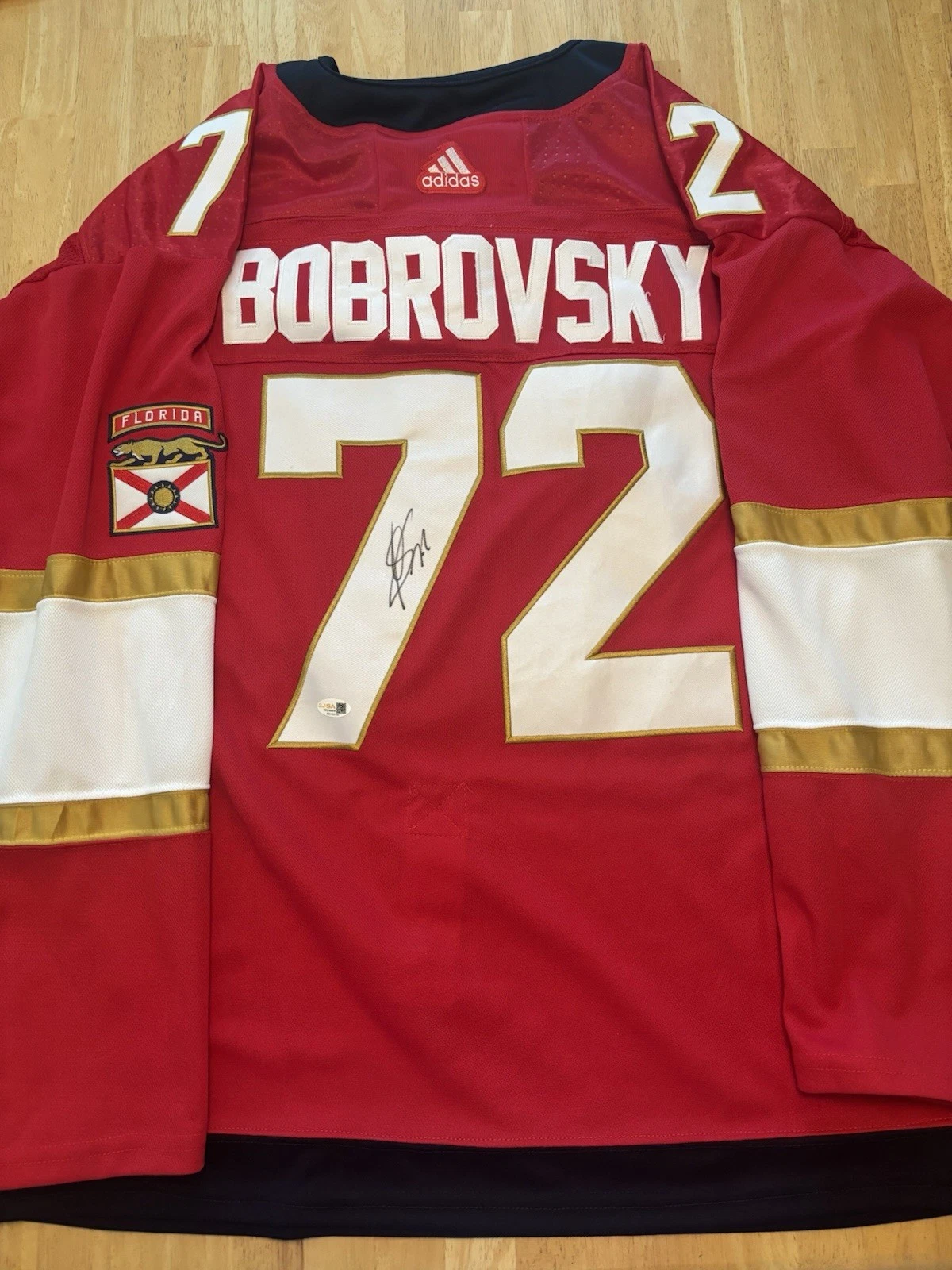 Sergei Bobrovsky Signed  Autographed Florida Panthers Jersey JSA COA