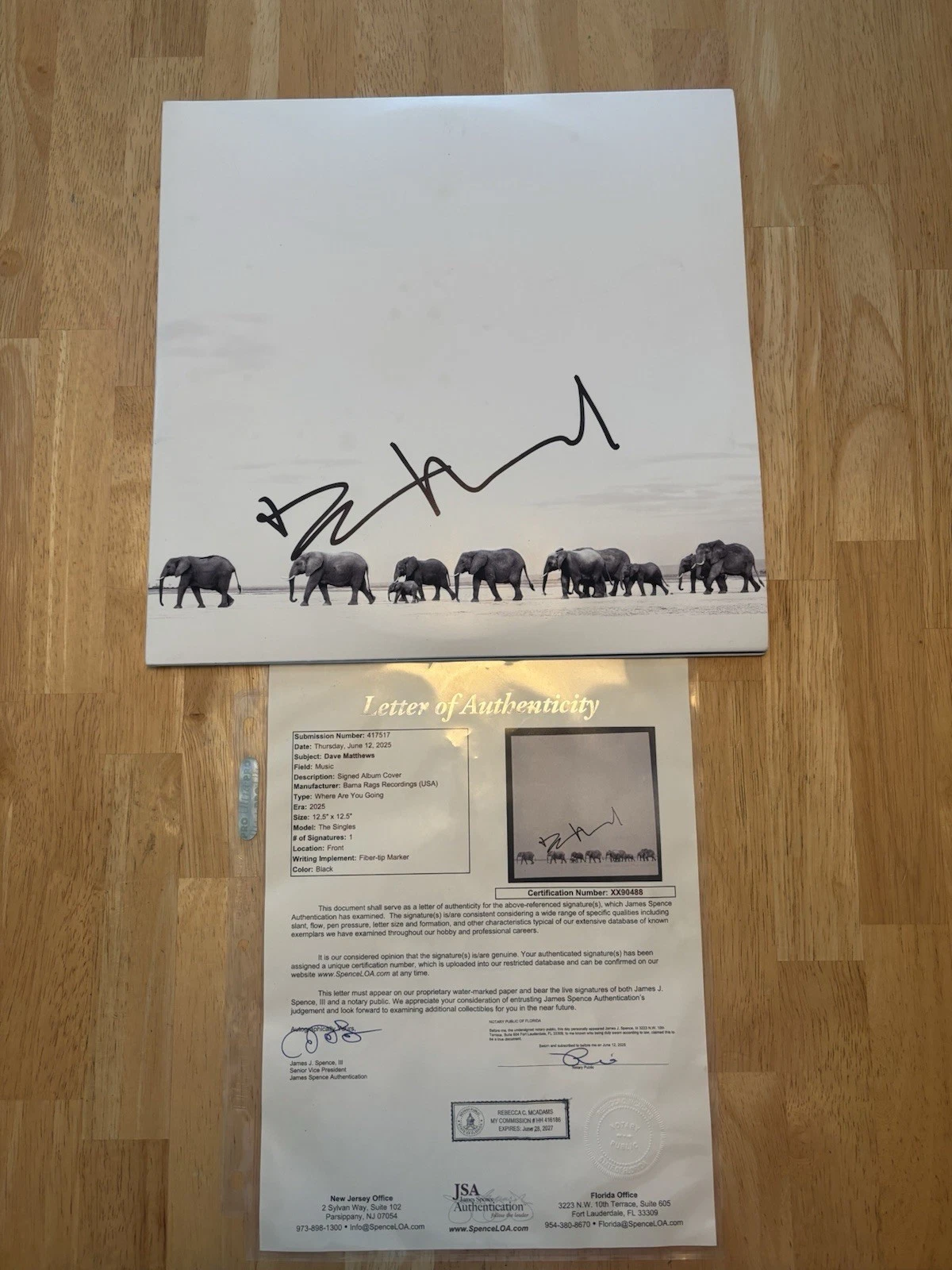 Dave Matthews Signed Where Are You Going The Singles Vinyl Record Album DMB JSA