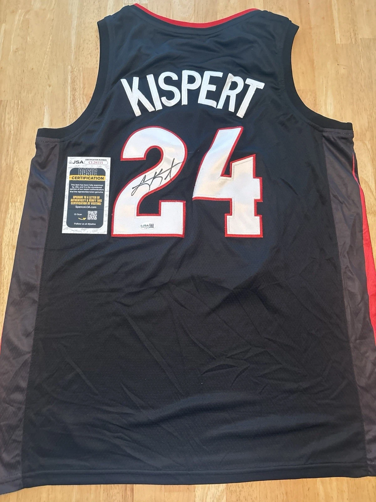 COREY KISPERT signed Autographed GONZAGA BULLDOGS Jersey. Jsa Coa