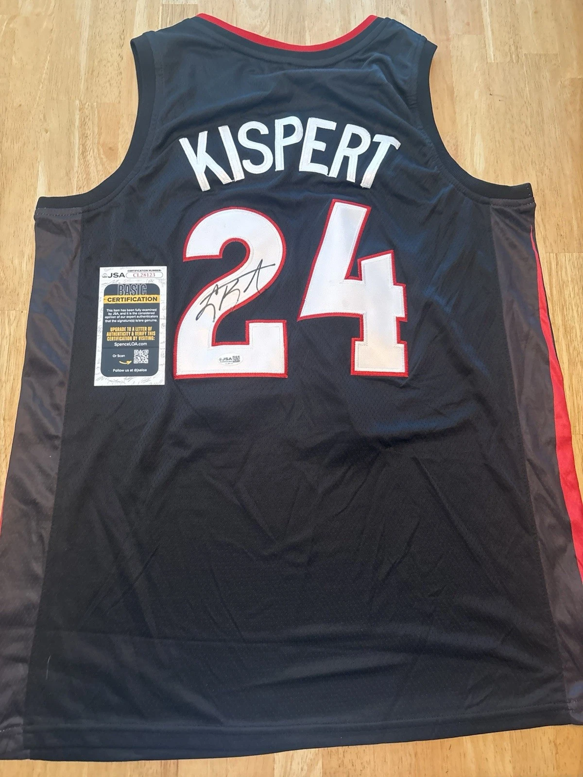 COREY KISPERT signed Autographed GONZAGA BULLDOGS Jersey. Jsa Coa