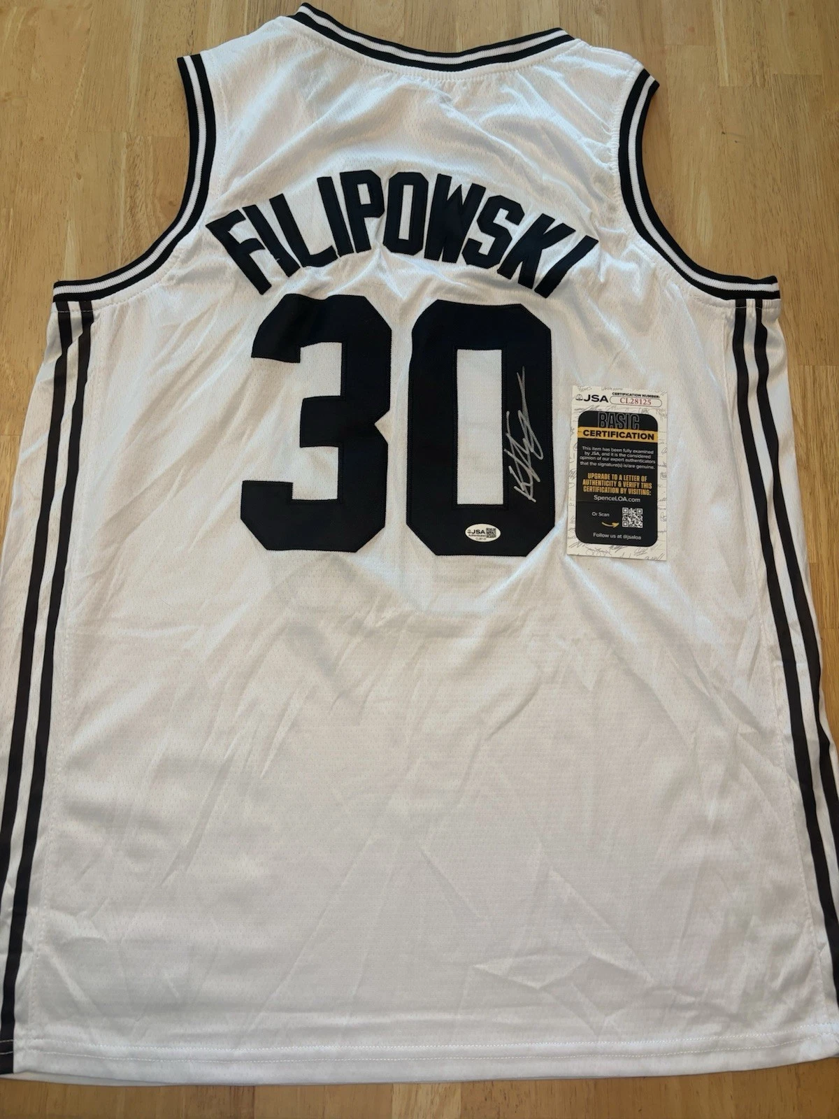 KYLE FILIPOWSKI Signed Autographed Duke Blue Devils Jersey. Jsa Coa