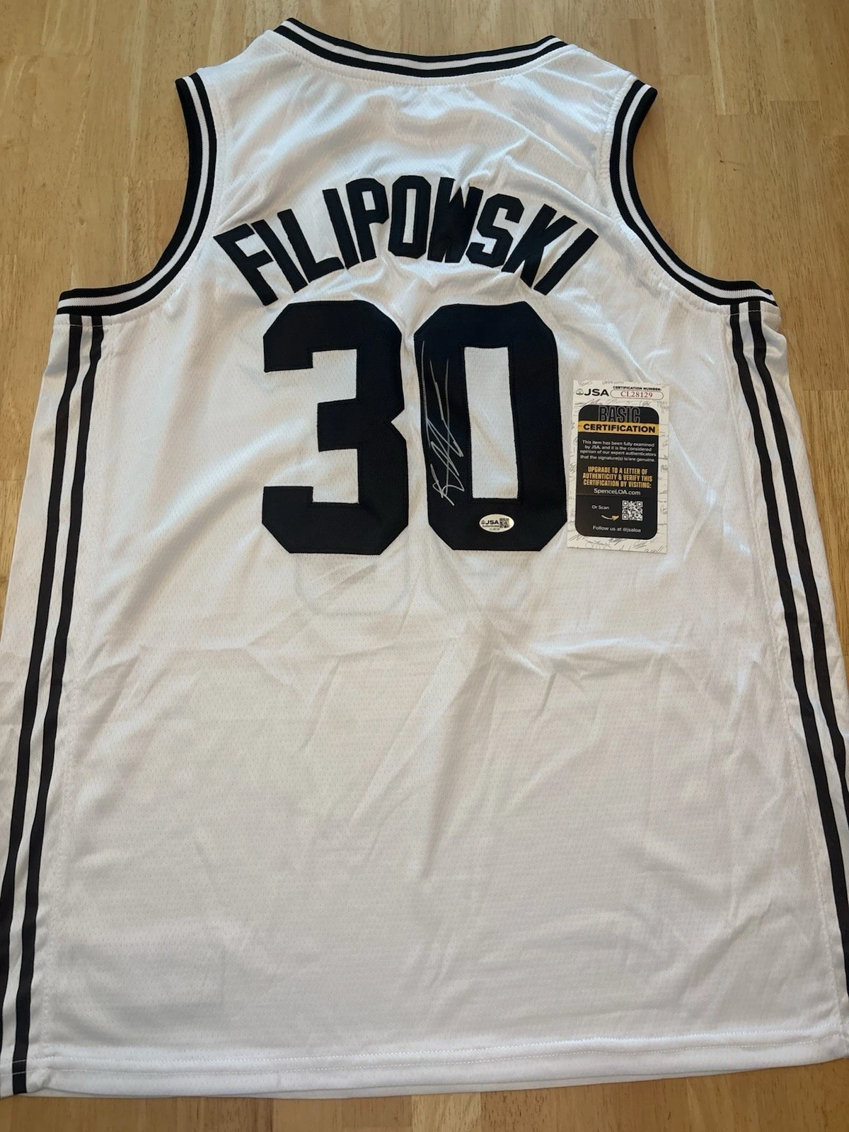 KYLE FILIPOWSKI Signed Autographed Duke Blue Devils Jersey. Jsa Coa