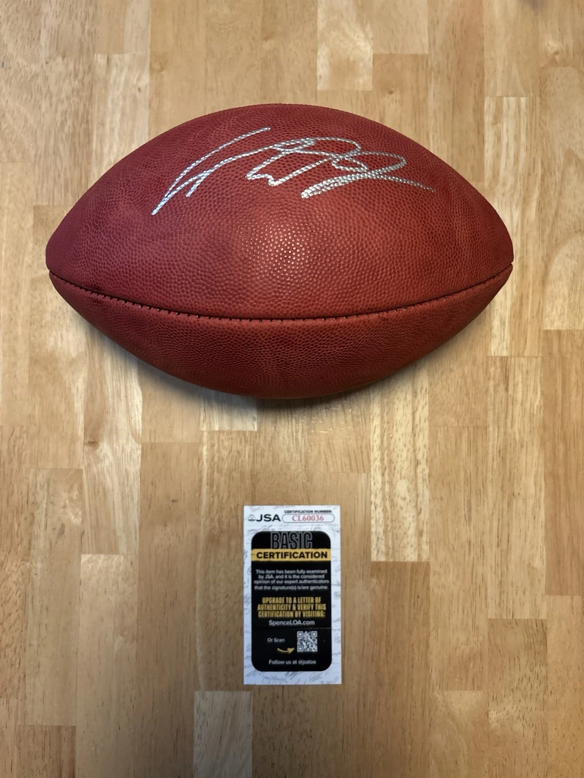 Cooper DeJean Philadelphia Eagles Autographed Signed Duke Football. JSA Coa