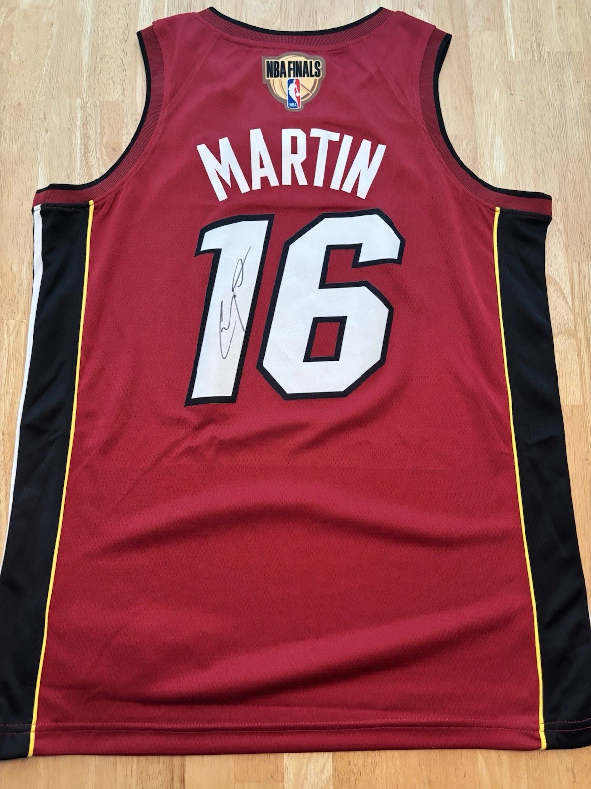 Caleb Martin Signed Autographed Miami Heat Finals Jersey Jsa Coa