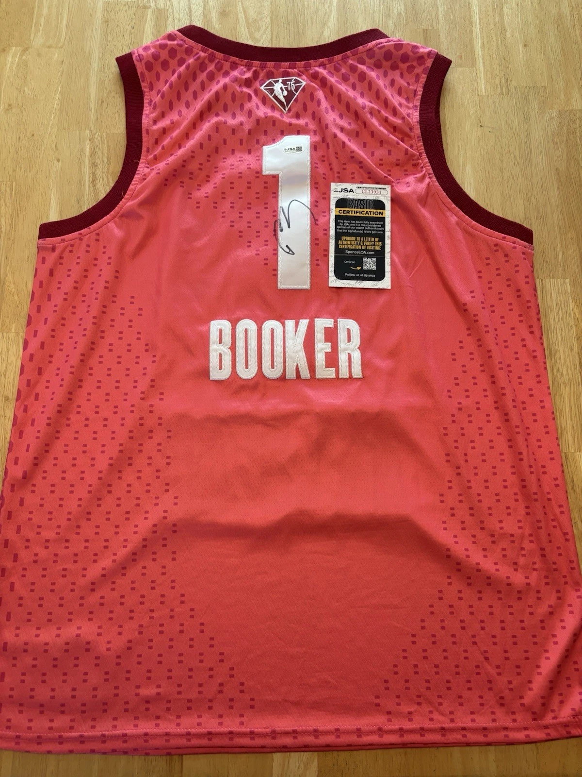 Devin Booker Signed Autographed 2021 ASG Jersey. JSA Coa. Phoenix Suns. Rare