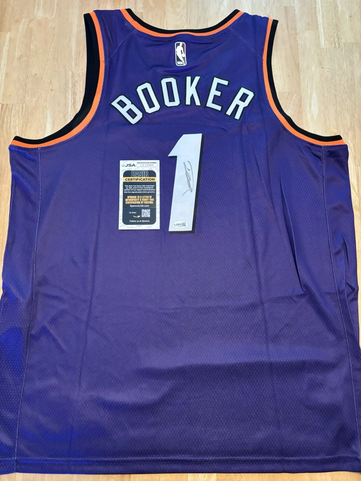 Devin Booker Signed Autographed  Phoenix Suns Jersey JSA COA