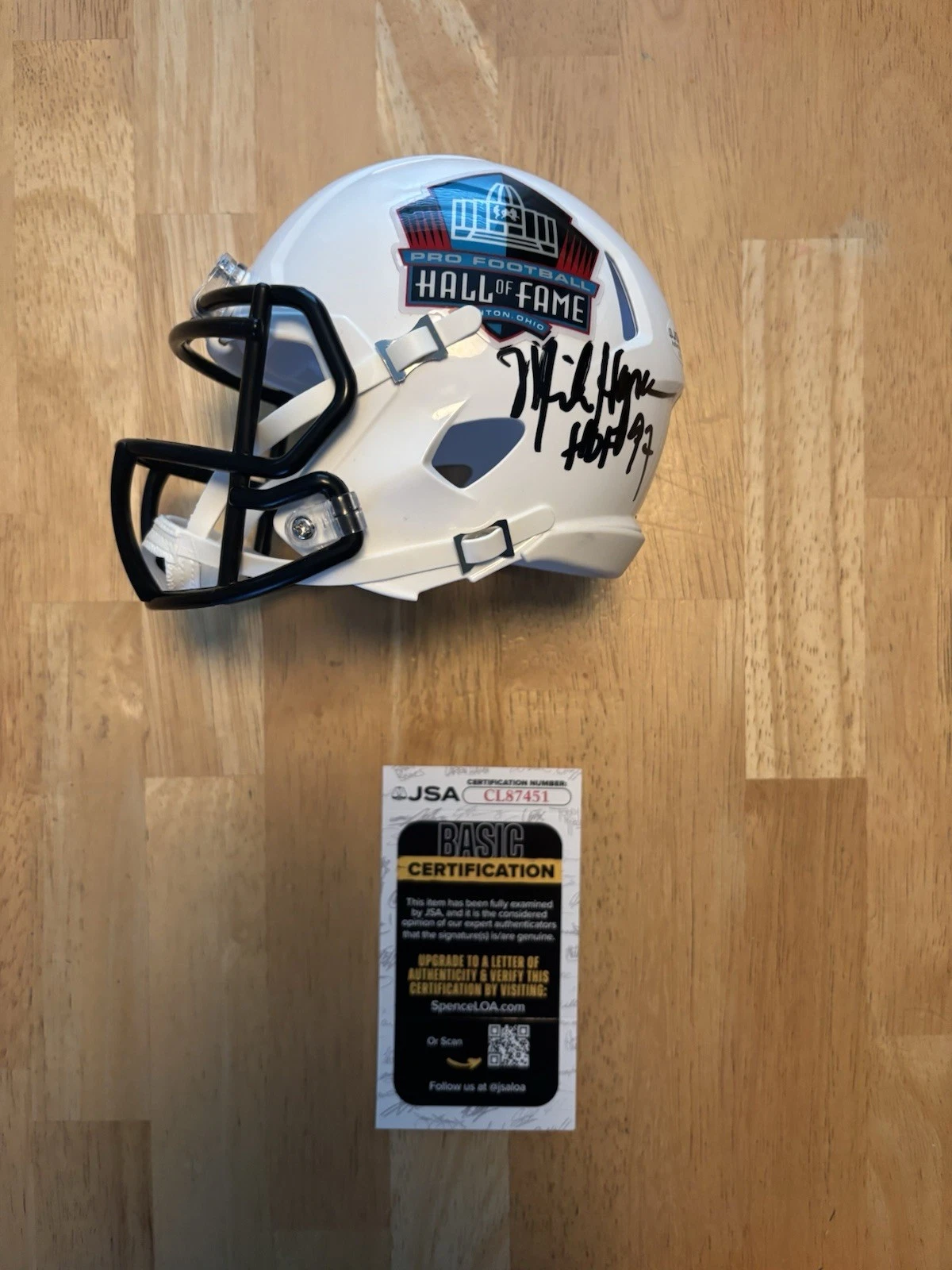 Mike Haynes Signed Autographed HOF Mini Football Helmet. Raiders. JSA Coa