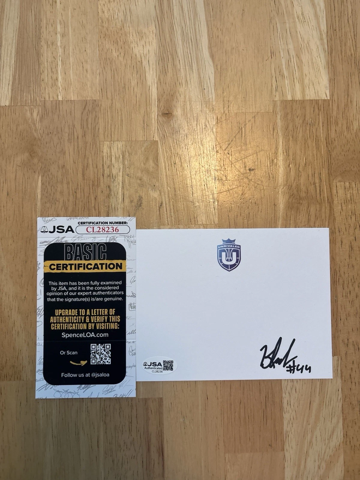 Kiki Iriafen Signed Autographed Unrivaled Index Card. JSA Coa Washington Mystics