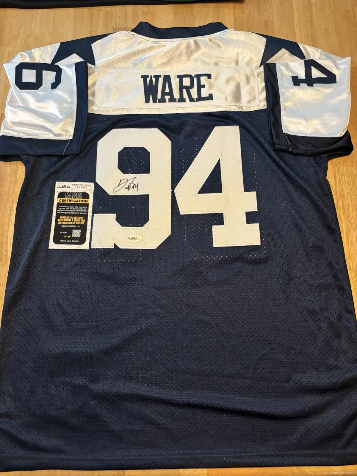 DeMarcus Ware autographed Signed Dallas Cowboys Jersey. Jsa Coa. Hof . Legend