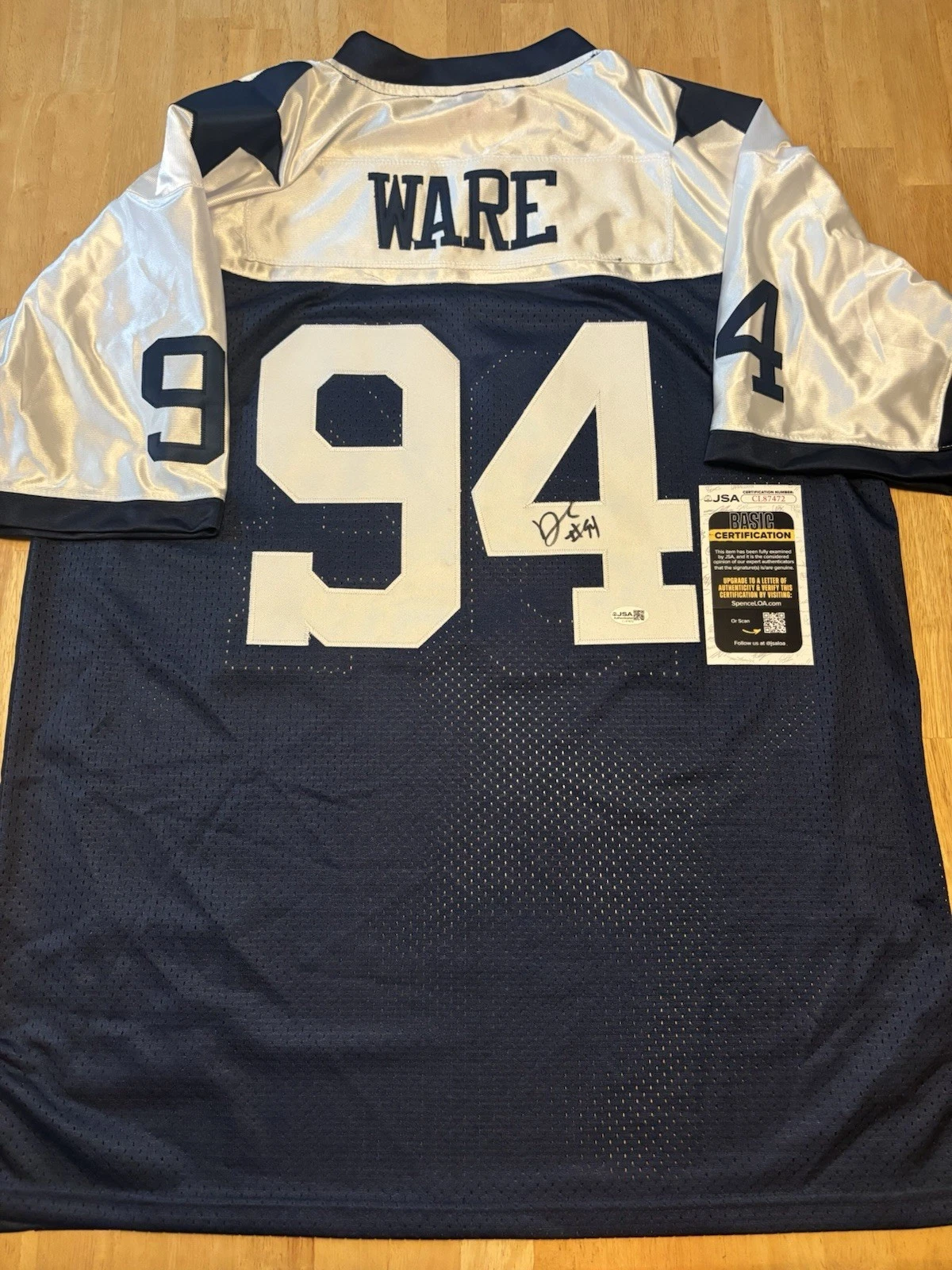 DeMarcus Ware autographed Signed Dallas Cowboys Jersey. Jsa Coa. Hof . Legend