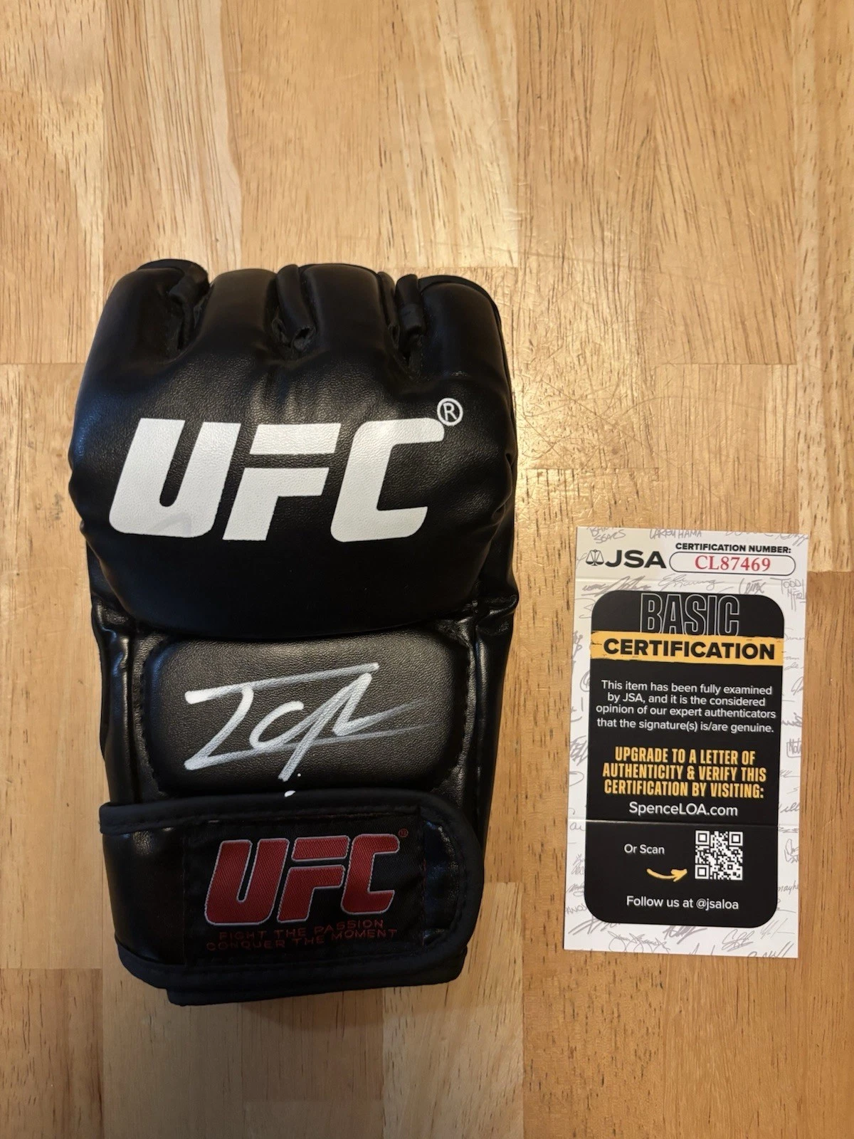 Ilia Topuria Fighter Autographed Signed UFC Glove MMA Champ JSA COA. Rare