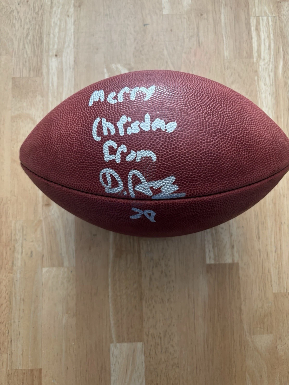 Devon Achane Signed Autographed Inscribed NFL Duke Authentic Football. Beckett
