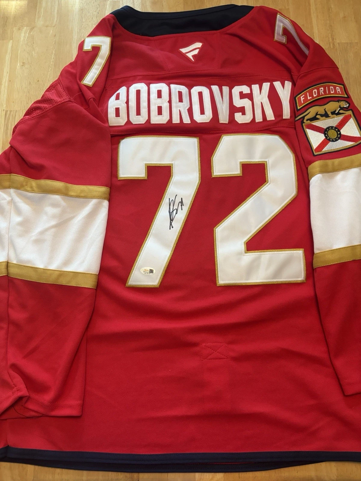 Sergei Bobrovsky Signed  Autographed Florida Panthers Jersey JSA COA