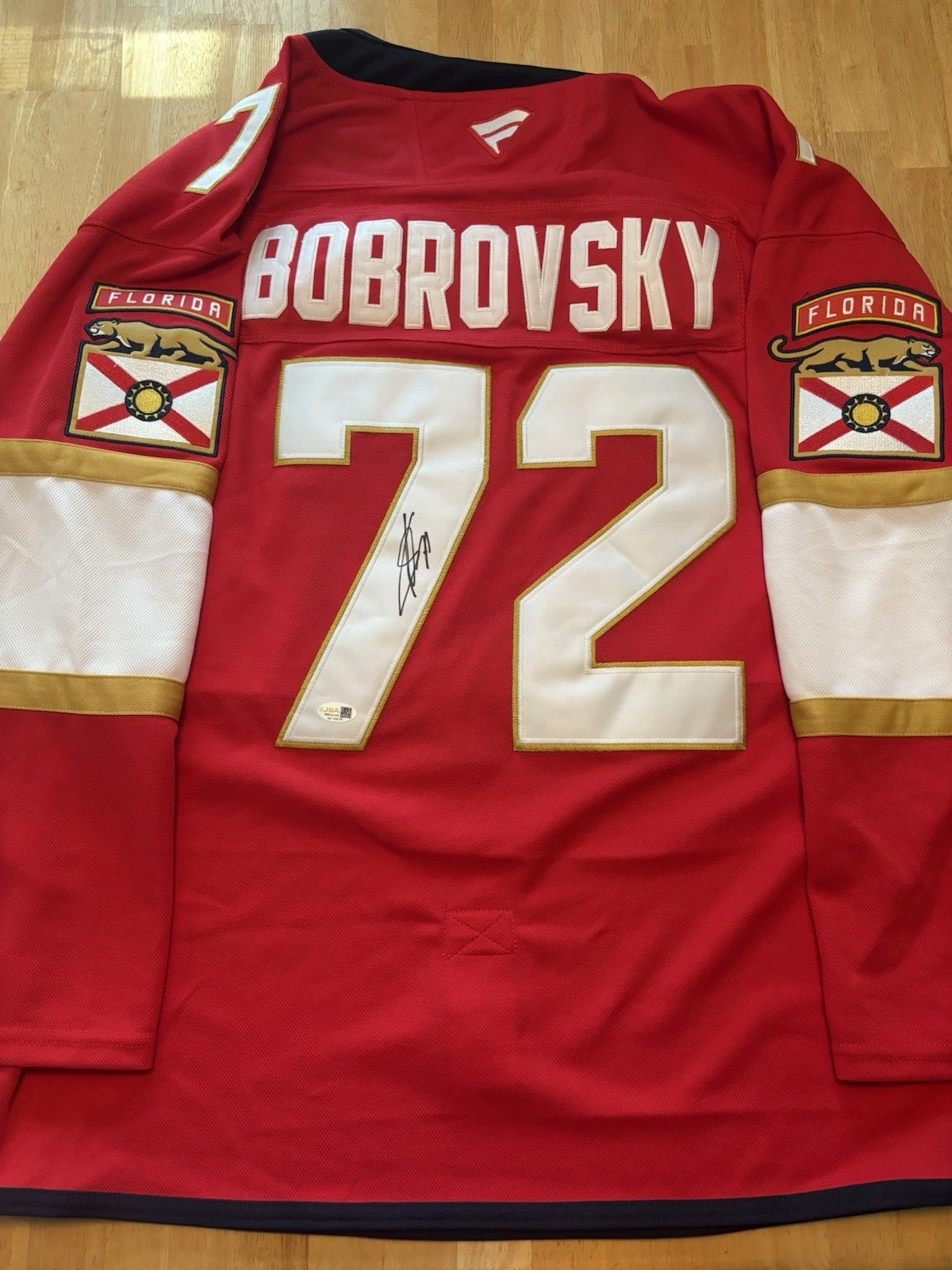 Sergei Bobrovsky Signed  Autographed Florida Panthers Jersey JSA COA