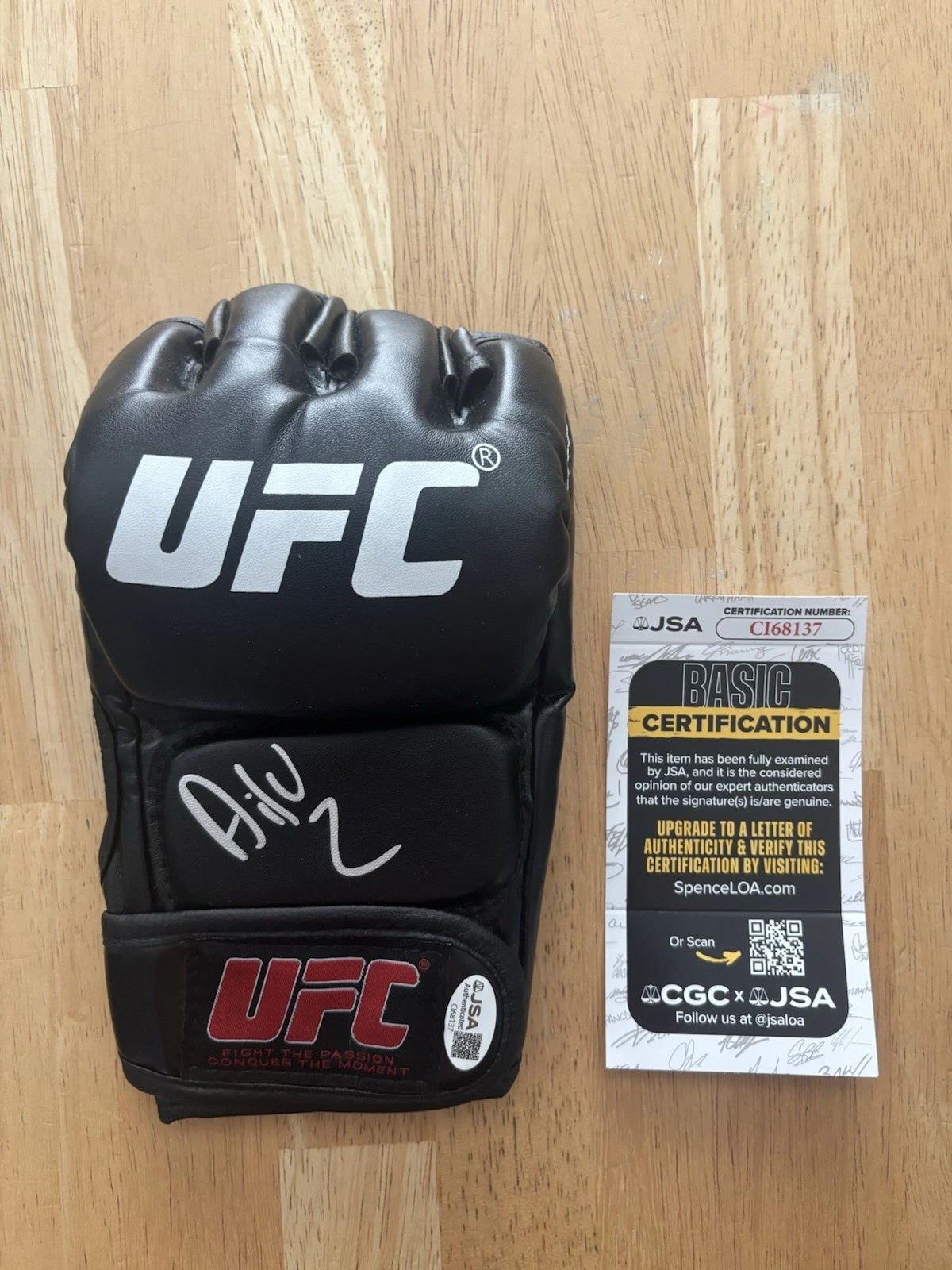 Ailin Perez - Signed Autographed UFC Glove - JSA Certification