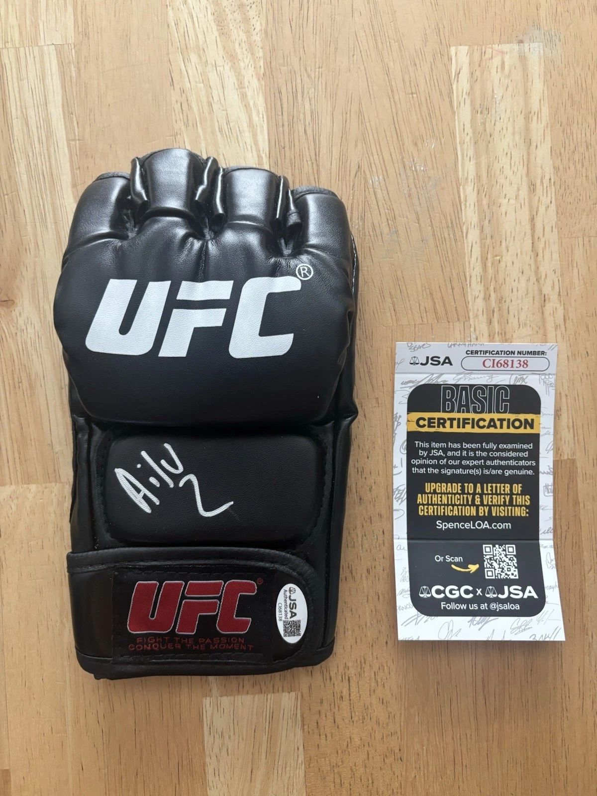 Ailin Perez - Signed Autographed UFC Glove - JSA Certification