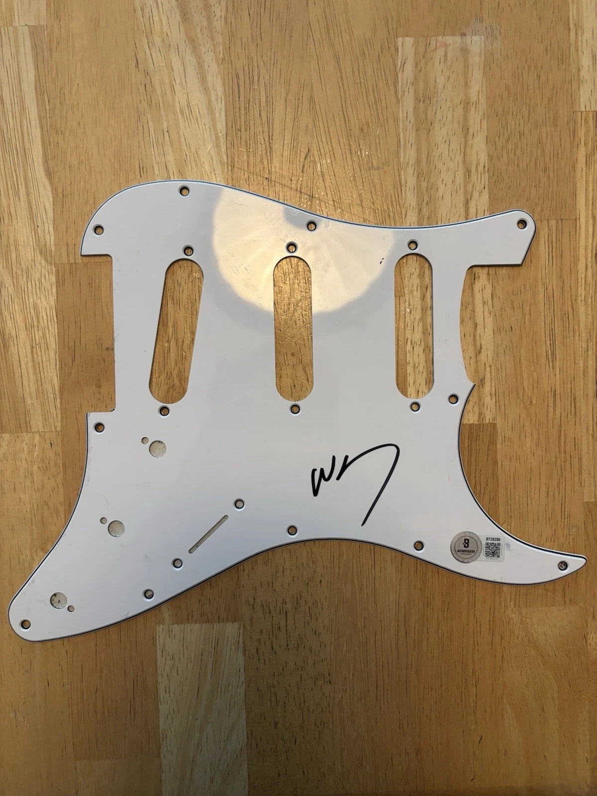 WESLEY SCHULTZ  THE LUMINEERS SIGNED AUTOGRAPHED PICK GUARD. Beckett Coa Rare