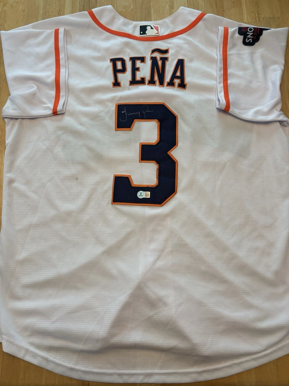 Jeremy Pena Signed Autographed Houston Astros Jersey. Beckett Coa Rare
