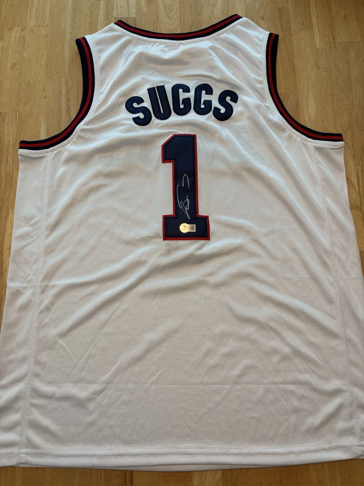 Jalen Suggs Autographed Signed Jersey Gonzaga Bulldogs Beckett COA