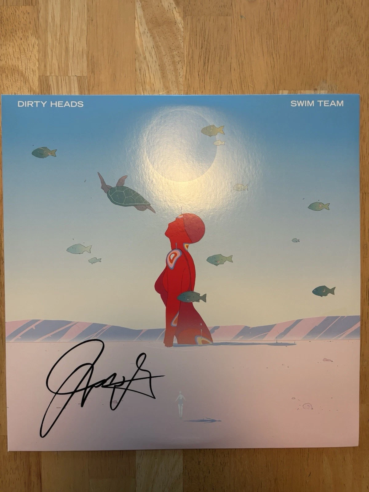 THE DIRTY HEADS SIGNED “SWIM TEAM” VINYL Jared Watson Beckett BAS COA