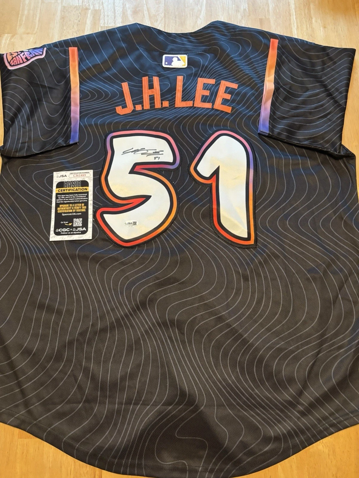 Jung Hoo Lee Signed Autographed San Francisco Giants Jersey Jsa Coa